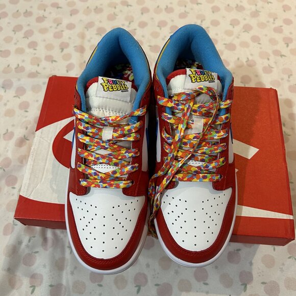 Nike Dunk Low Lebron James Fruity Pebbles Sneakers - Picture 7 of 7